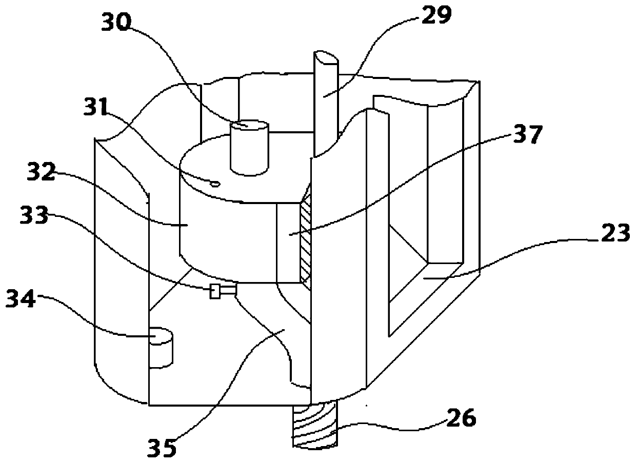 Collecting and processing device used for clinical laboratory urine sample