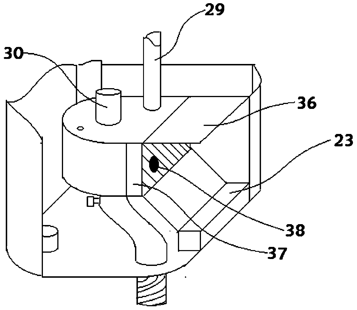 Collecting and processing device used for clinical laboratory urine sample