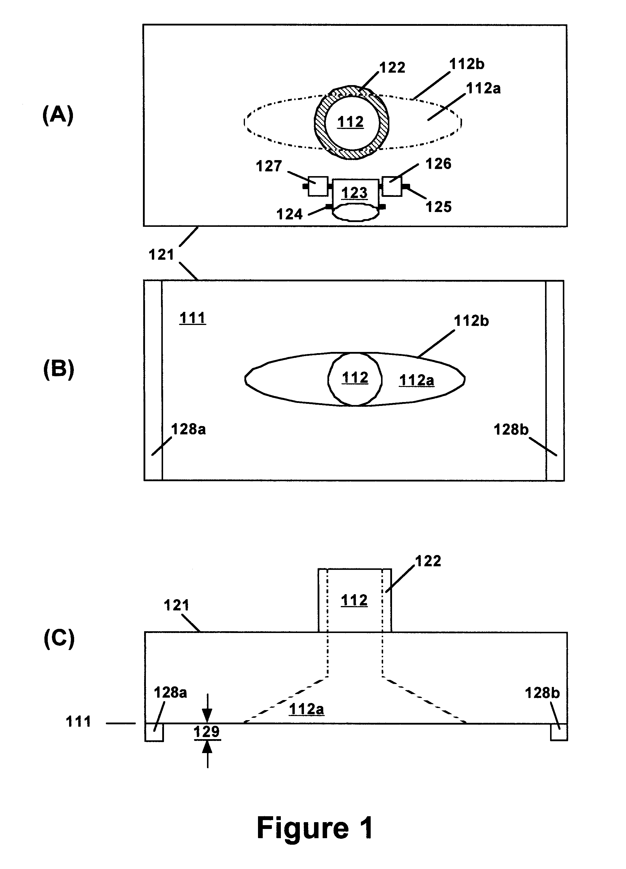 Pool cleaning device with improved bottom topography