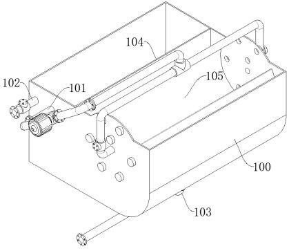 A periodic self-feeding water washing filter desizing machine