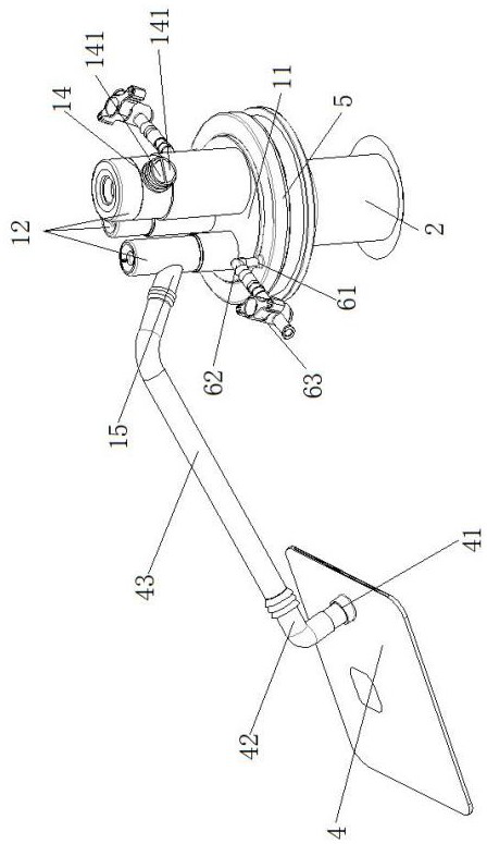 Single-hole multi-channel puncture outfit with circulating smoke exhaust function for pneumoperitoneum machine