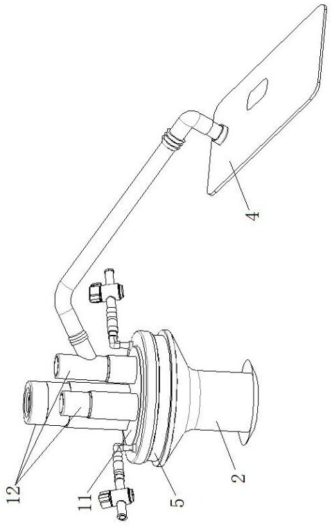 Single-hole multi-channel puncture outfit with circulating smoke exhaust function for pneumoperitoneum machine