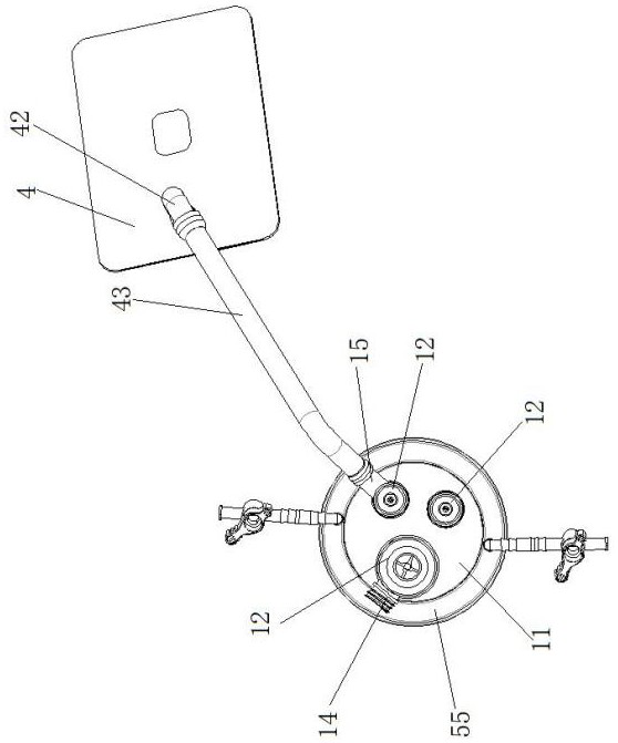 Single-hole multi-channel puncture outfit with circulating smoke exhaust function for pneumoperitoneum machine