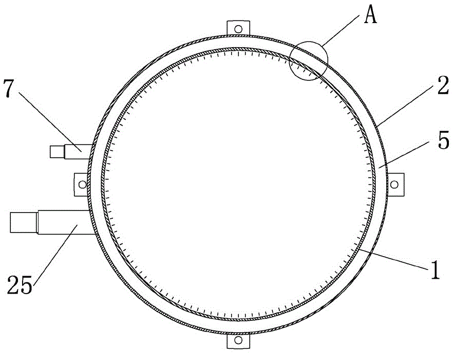 A seawater flake ice machine evaporator