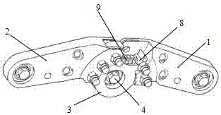 Front wheel rocker arm structure for double front wheels motorcycle and front wheel swing tilt structure