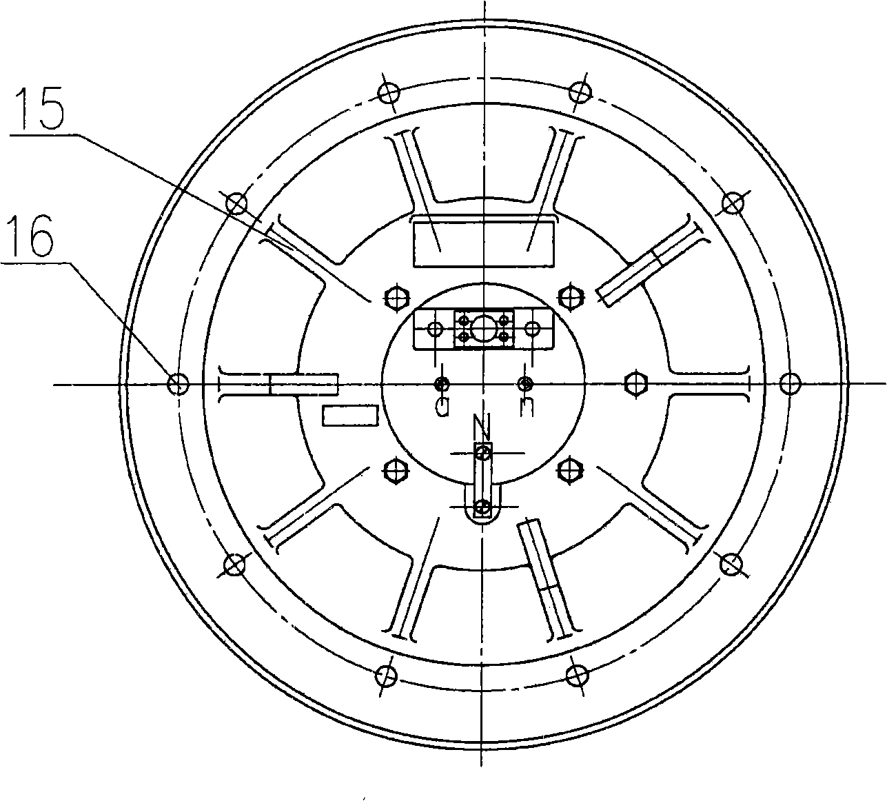 Outdoor dry-type voltage transformer for electric locomotive