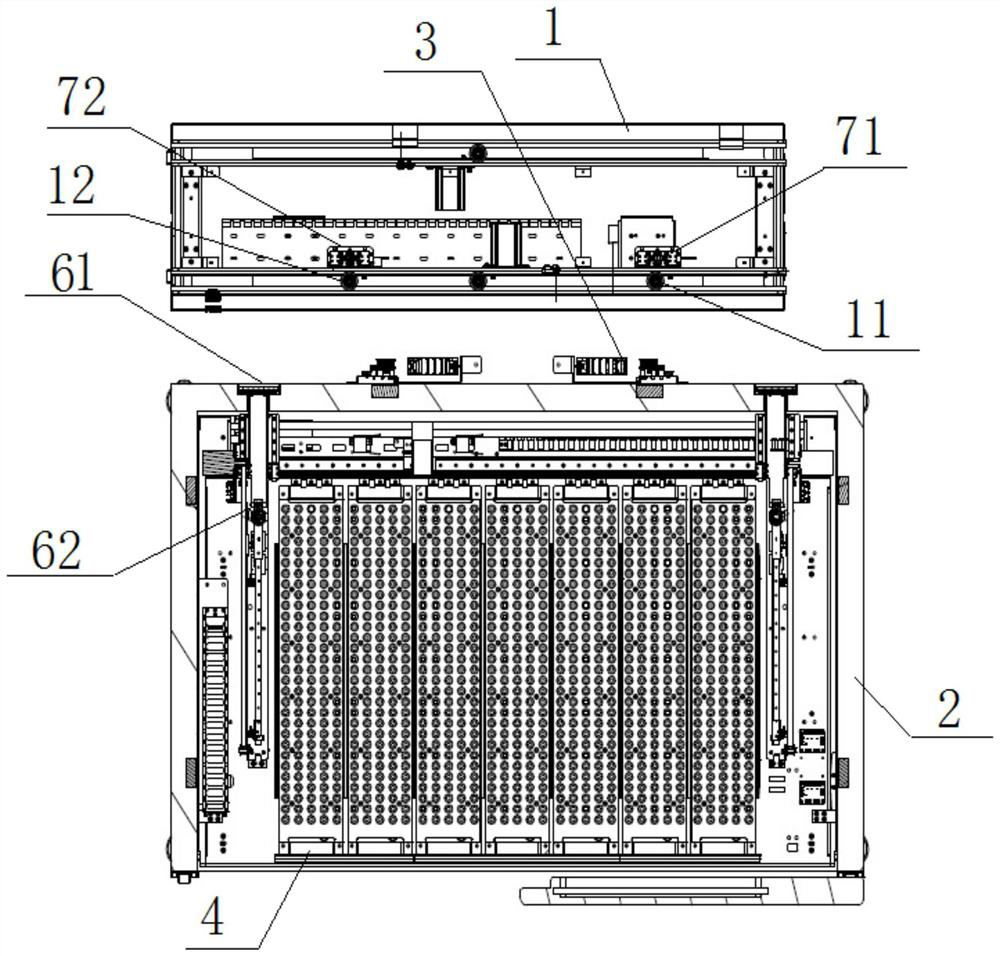 Sample storage device capable of automatic storage and taking