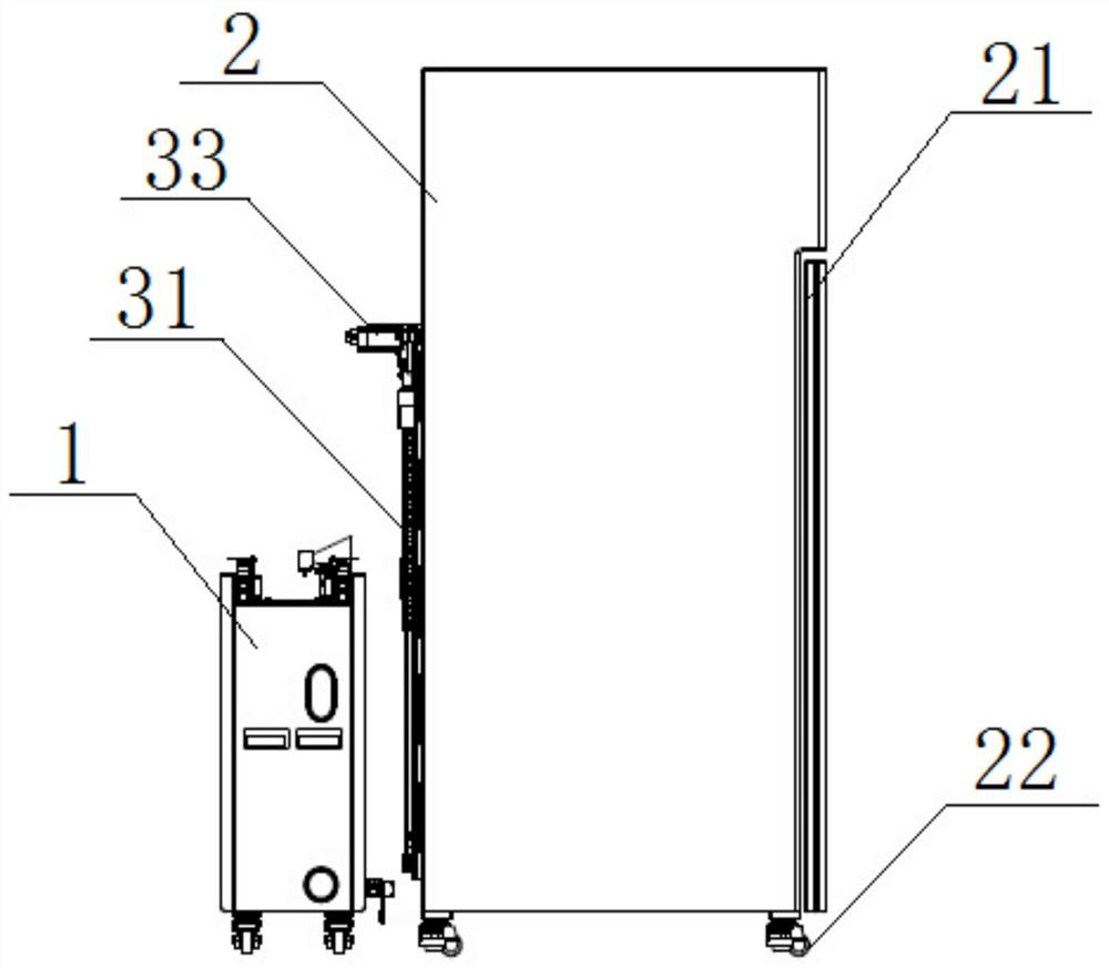 Sample storage device capable of automatic storage and taking