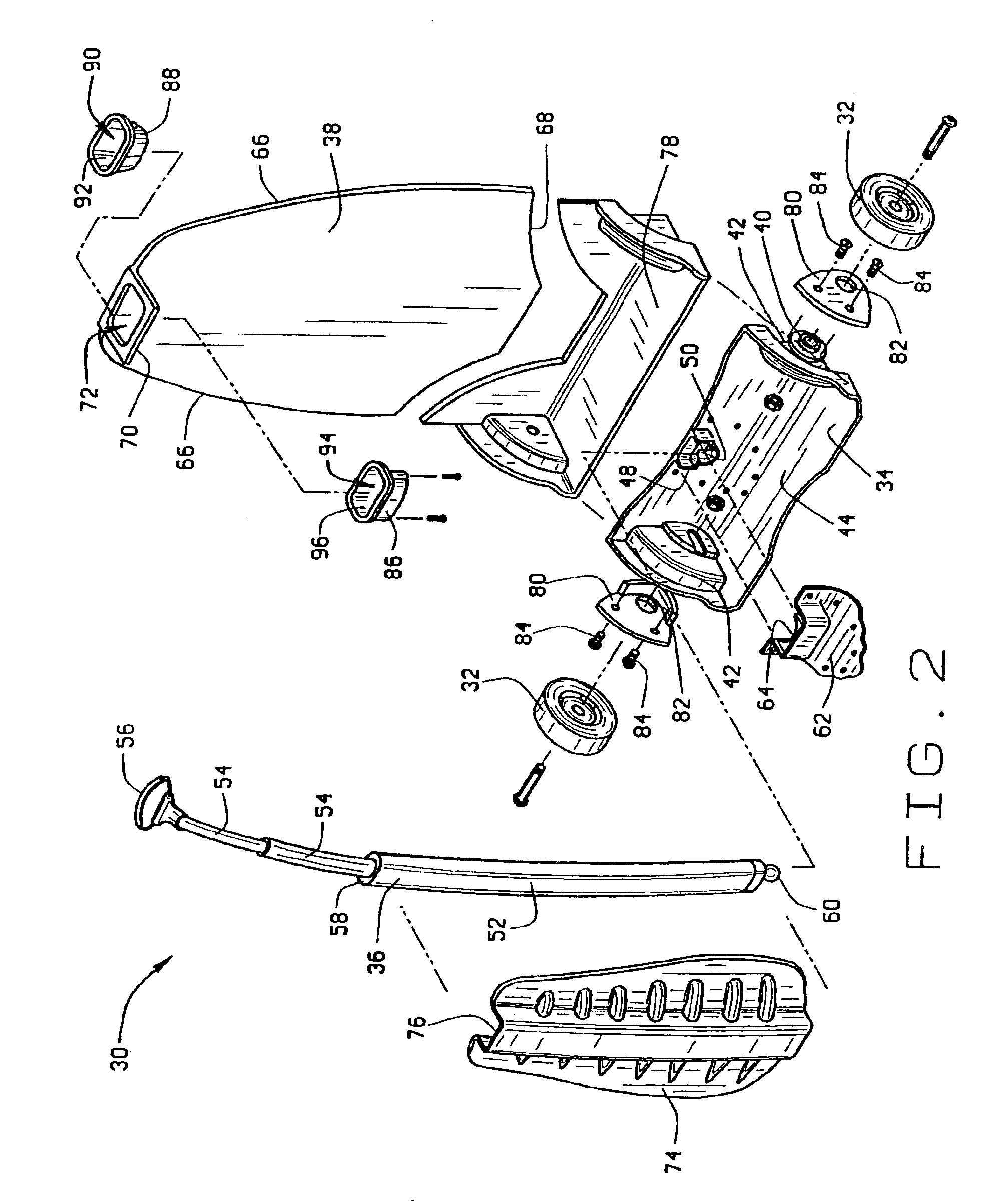 Towable wheeled-backpack