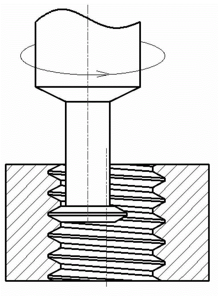 Molding grinding wheel for grinding small-hole threads of hard and brittle materials