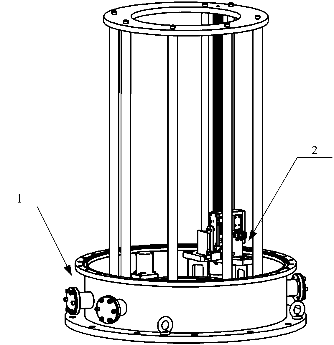 Insulating sleeve surface charge measuring device and system