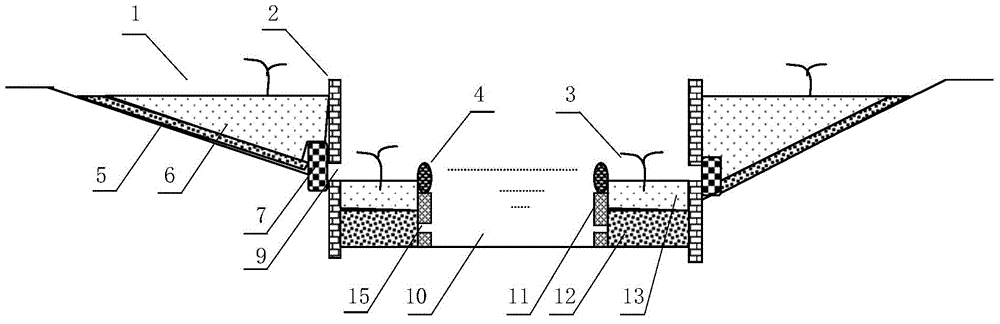 Small-flow river water cleaning and pollution stopping system