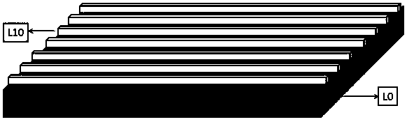 Preparation method of GaN-based low-order surface grating DFB laser