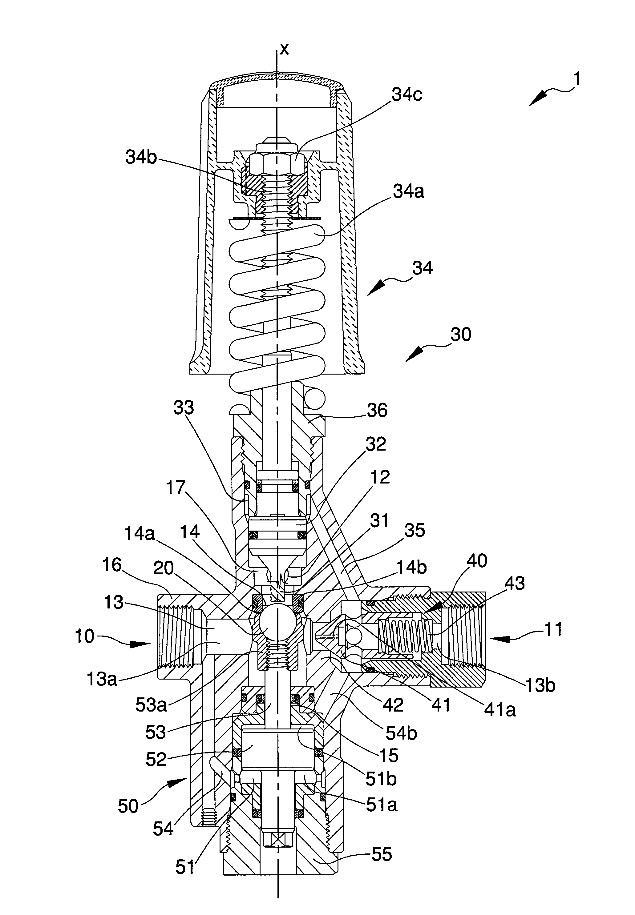 By-pass and pressure regulator valve