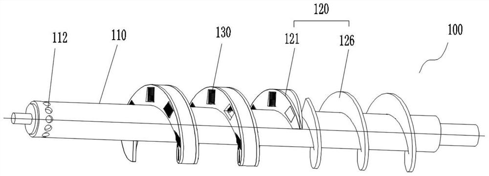 Spiral conveying assembly and solid-liquid separation equipment