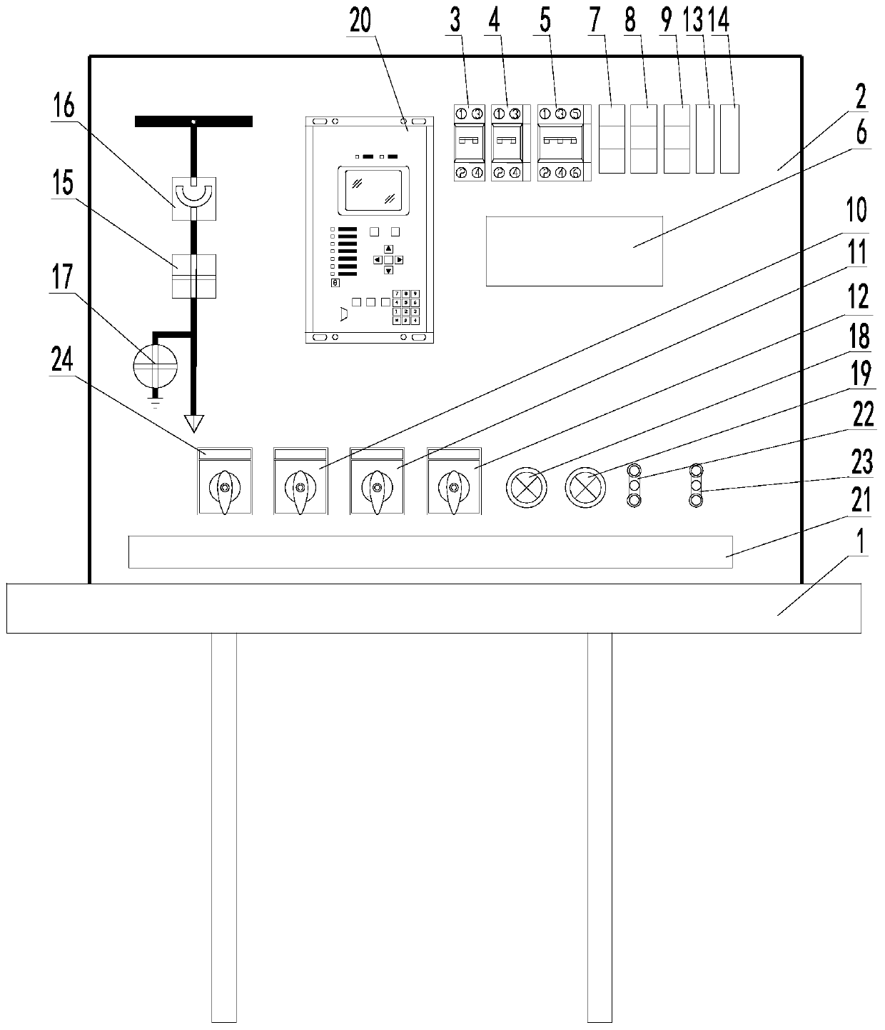 Medium voltage switchgear secondary control loop simulation practical training platform and programmable logic controller logical judgment method thereof