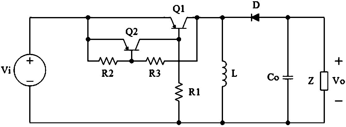 Auto-excitation type DC-DC converter with switch located at input side