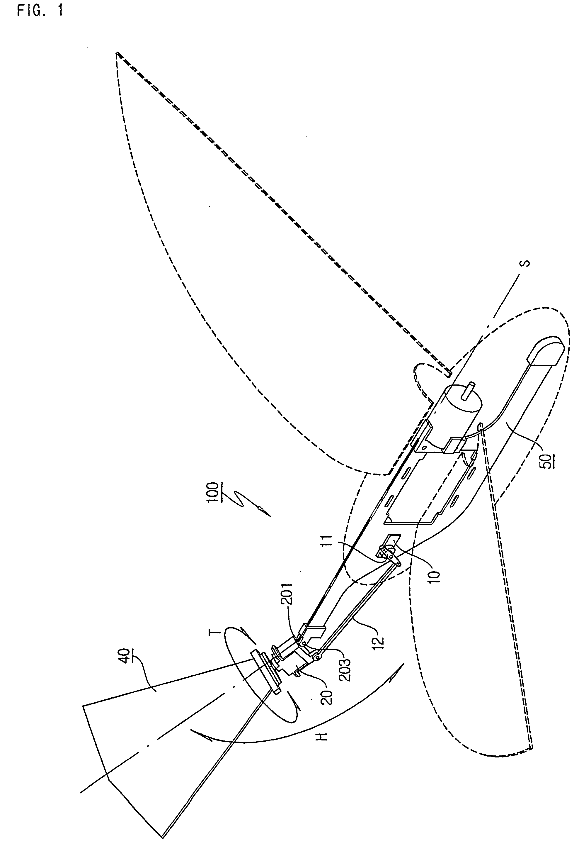 Rear wing structure for remote-controlled flight assuring fast and stable turning