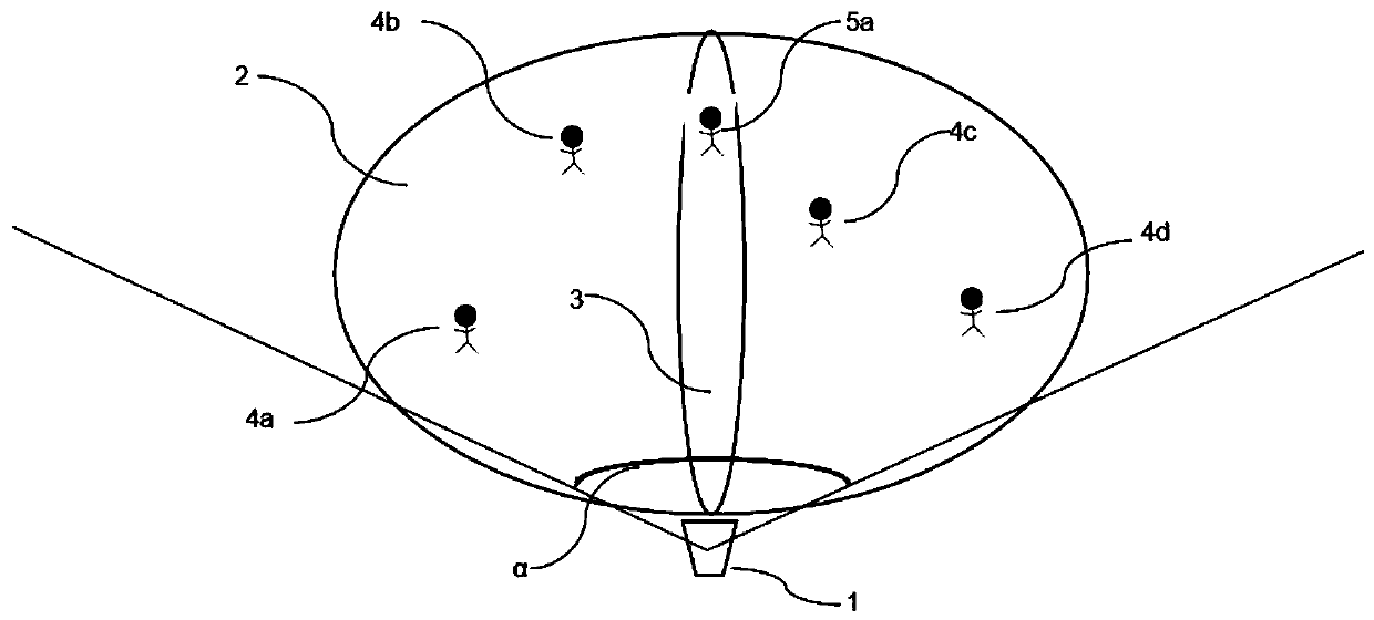 Intelligent direction-changeable sound wave expelling system