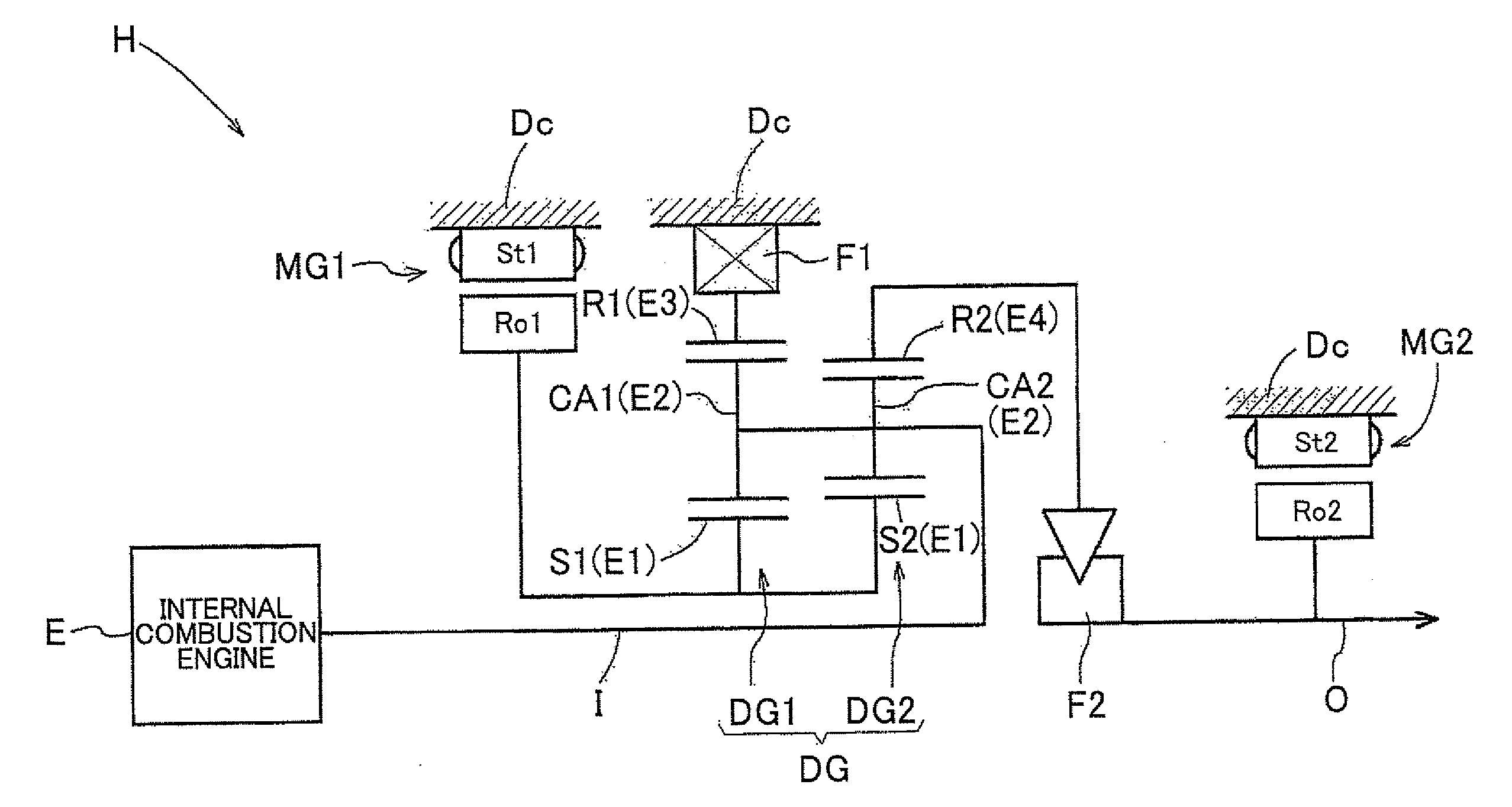 Hybrid drive device