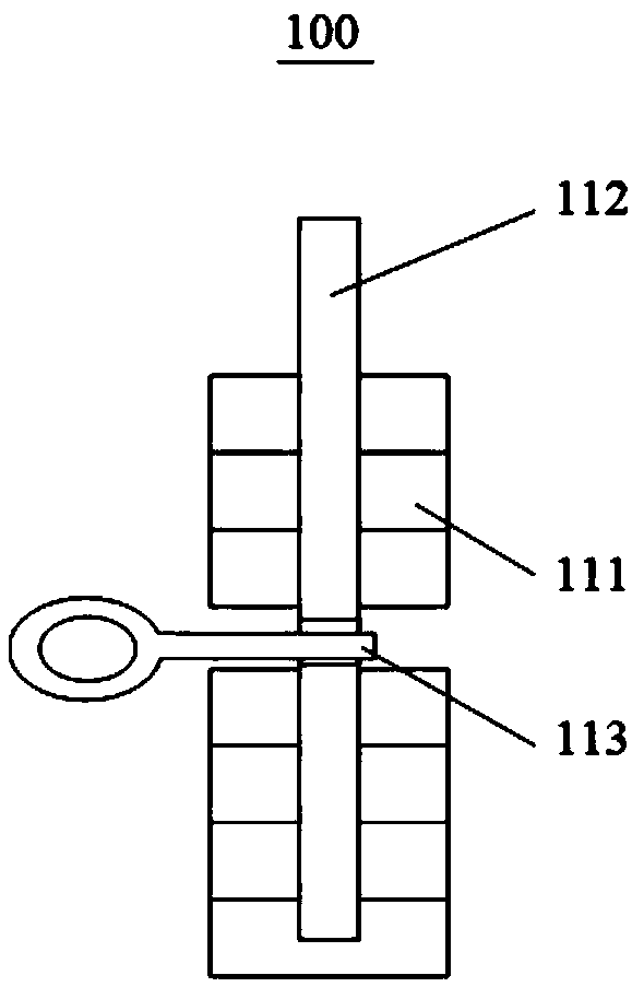 Testing device for linear driving power device