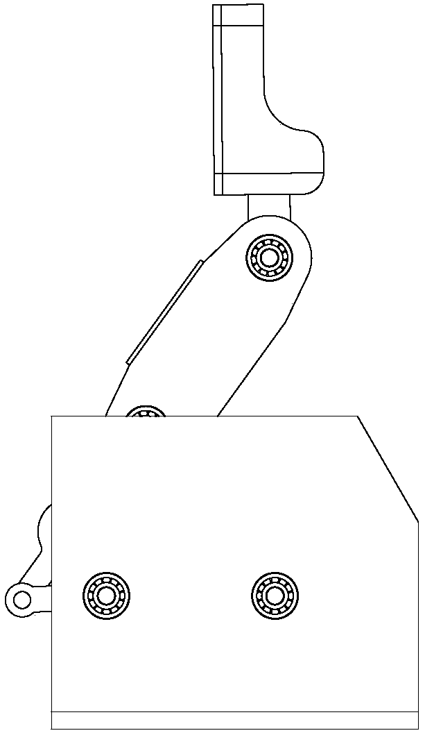 Connecting rod pulley linear flat clip perception adaptive robot finger device