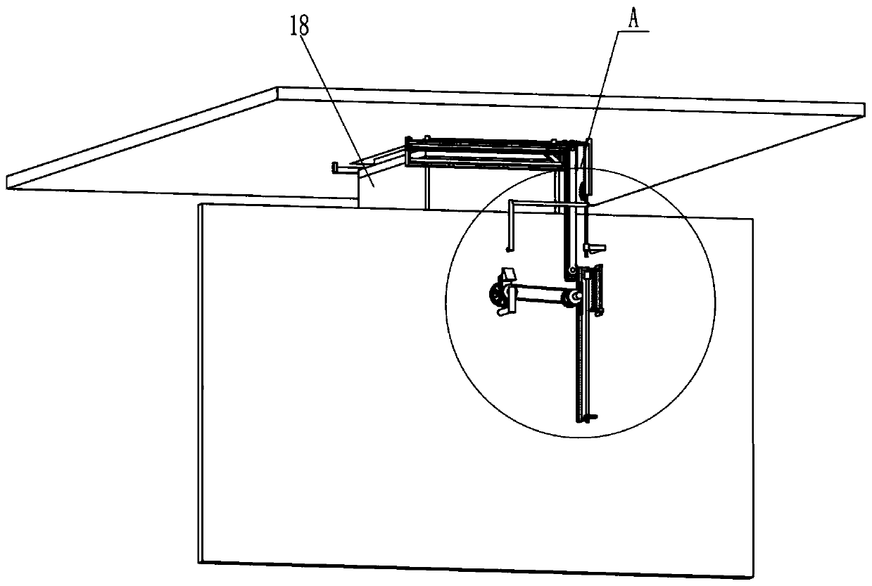 Uncovering type notebook computer lifting table