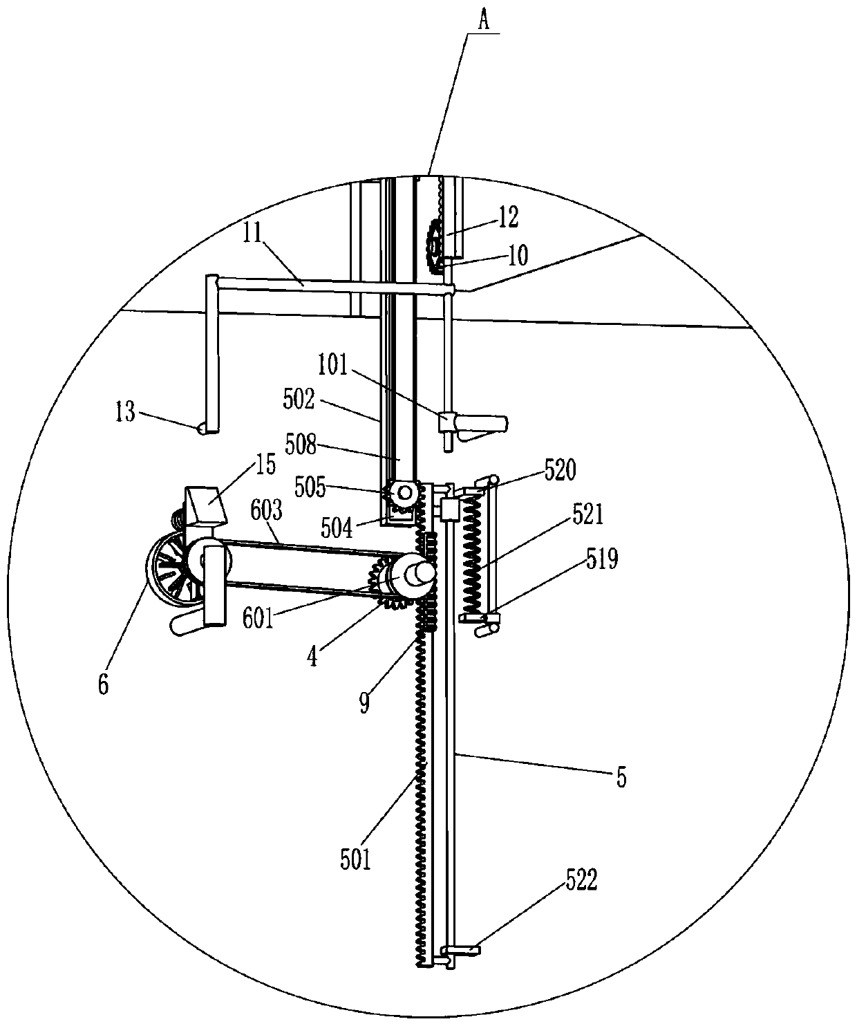 Uncovering type notebook computer lifting table