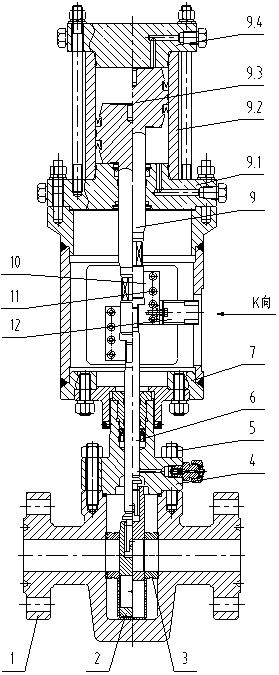 Hydraulic gate valve easy to commission