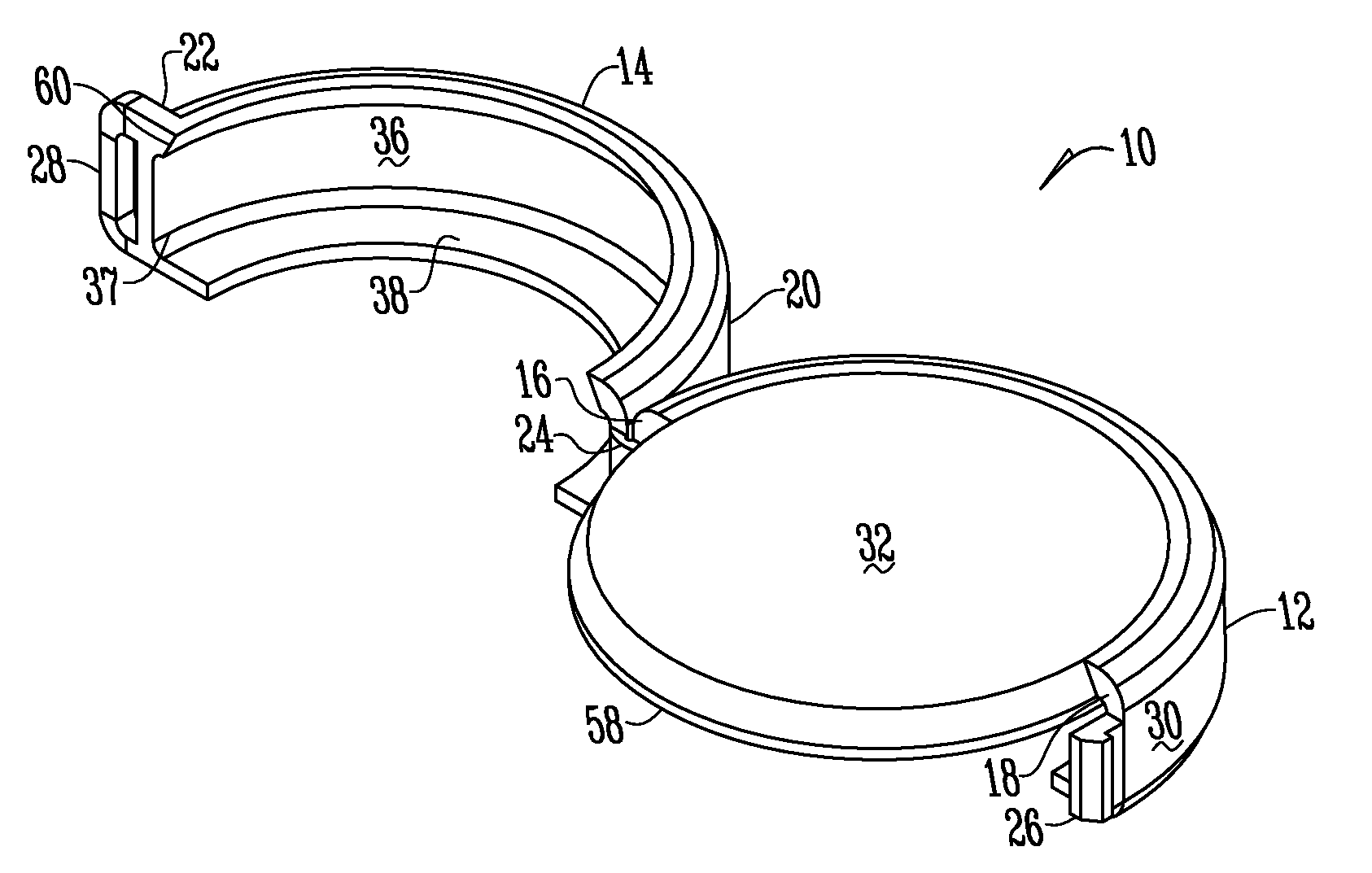 Snap-over clamshell protective port cap