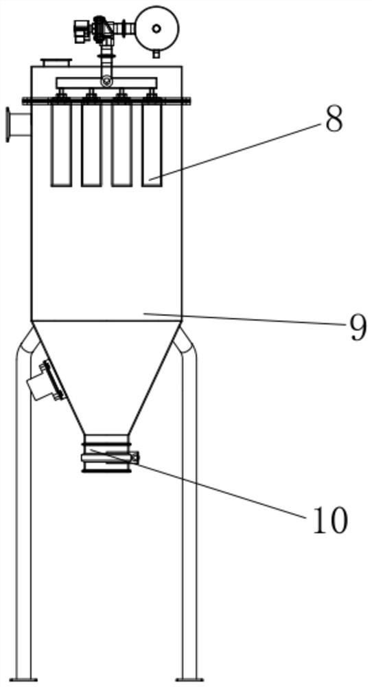 Graphite oxide high-temperature heat treatment reduction device and method capable of achieving continuous production