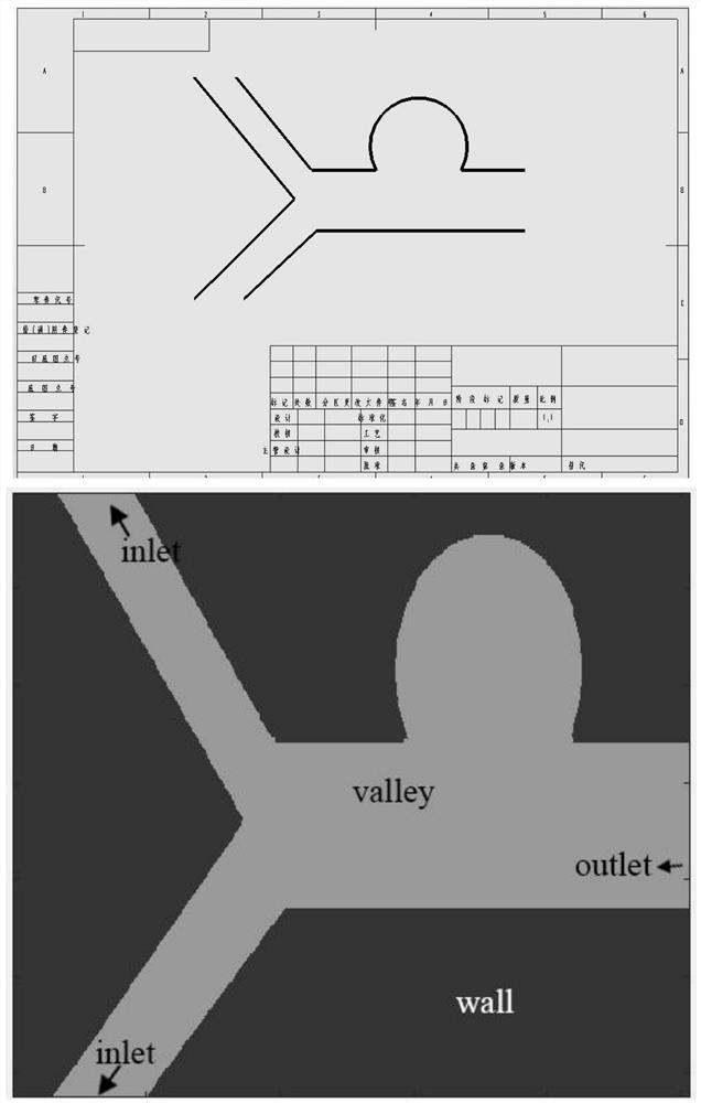 LBM computational domain planning method based on image recognition