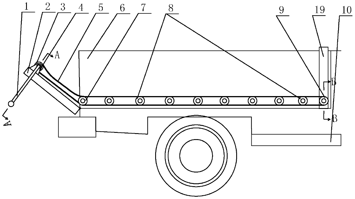 Auxiliary unloading device for light truck