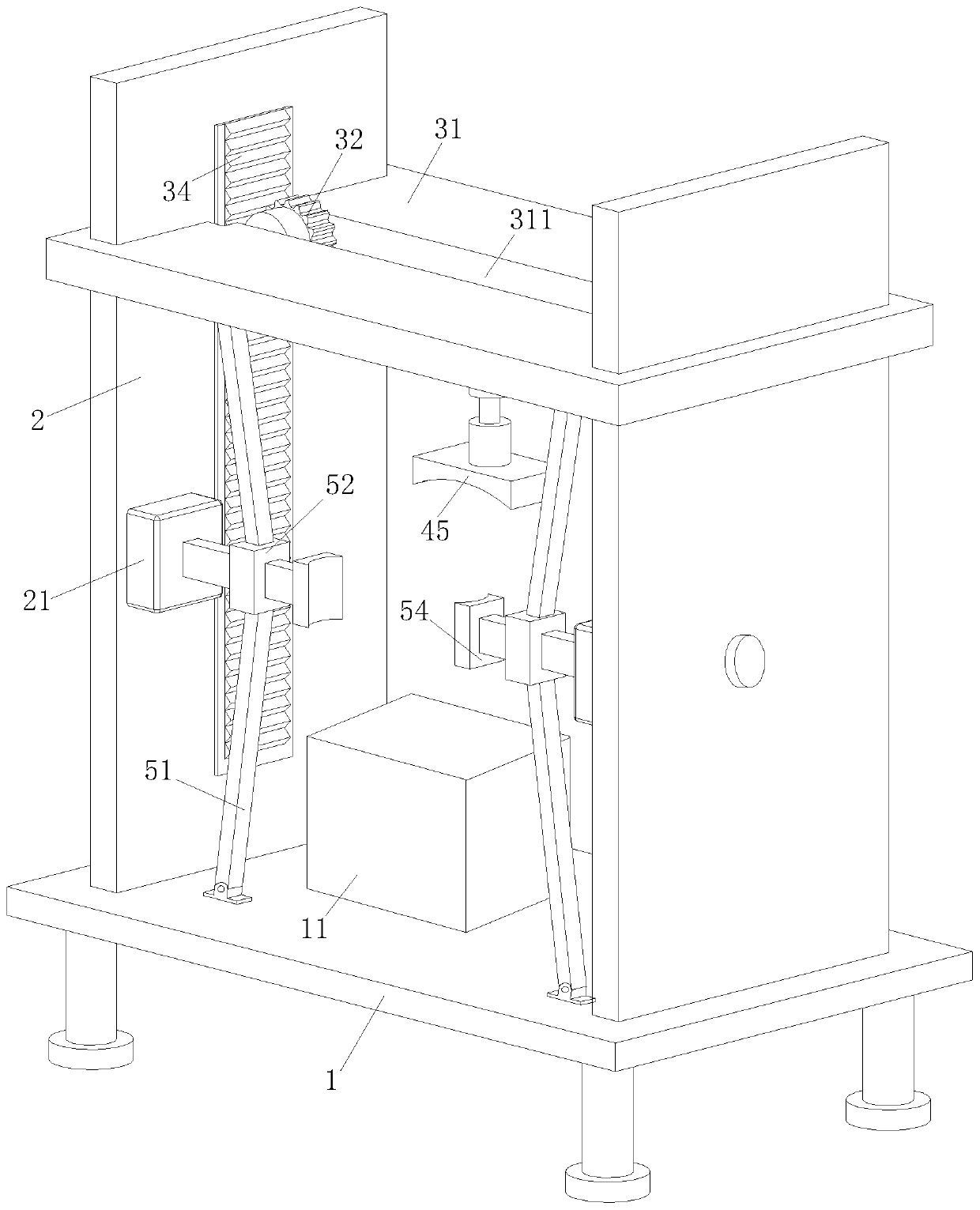 Polishing device for communication equipment production