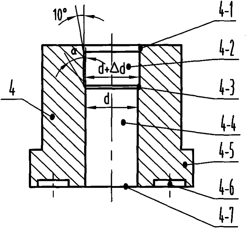 Hot reverse-extrusion forming mold for large cup shell