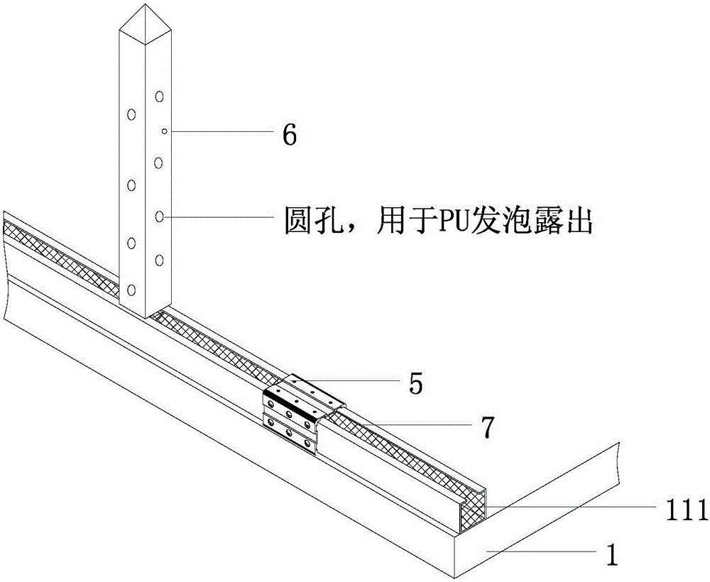 Pure part plate combined industrialized house assembling structure which can be rapidly erected