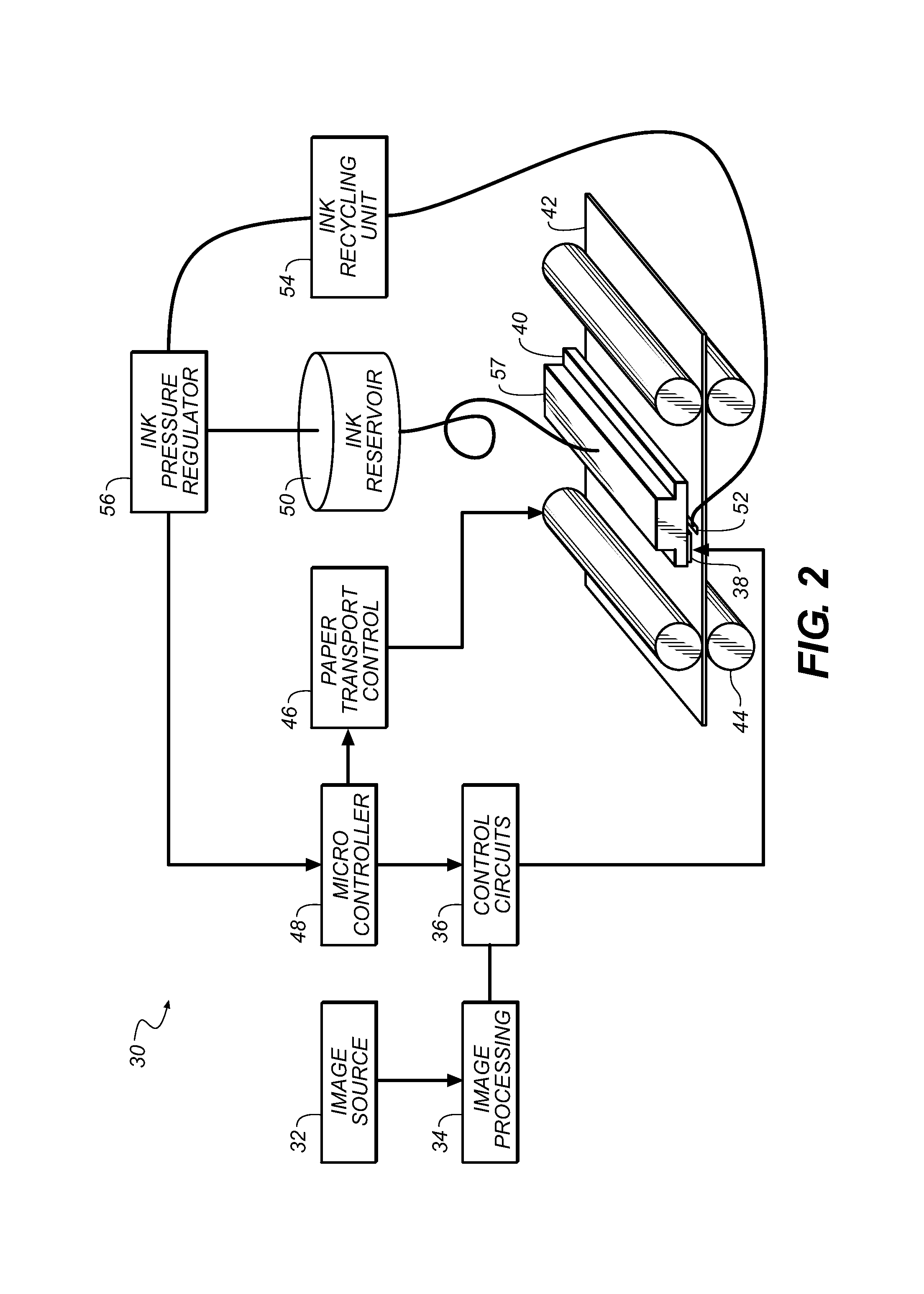 Printhead for inkjet printing device