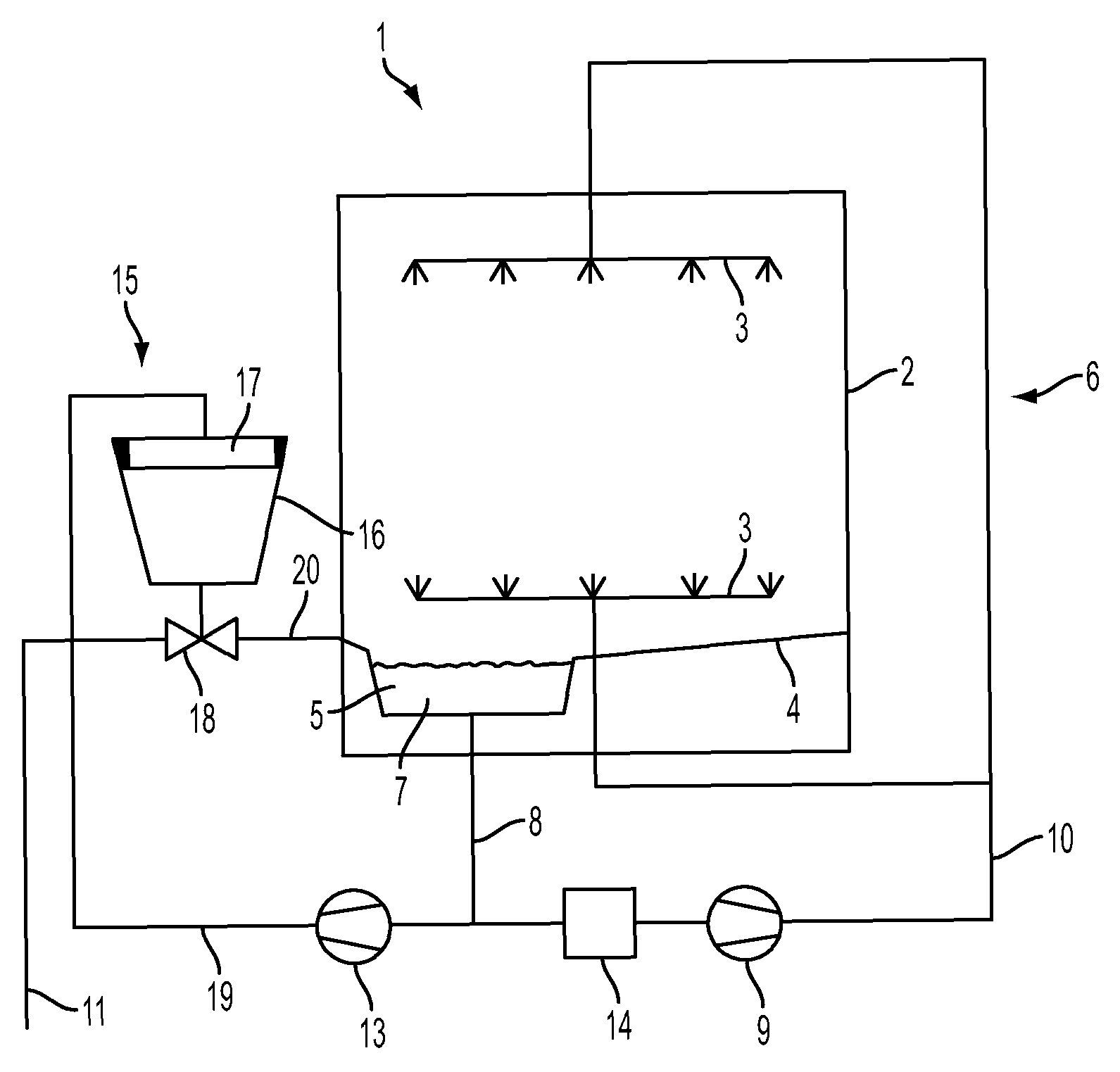 Water-conducting household appliance and method for the operation thereof