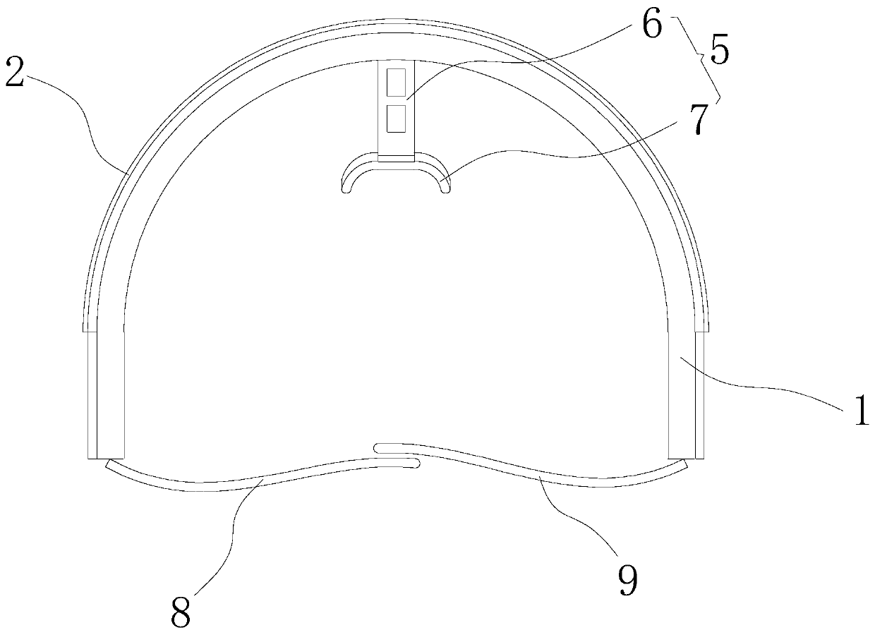 Facial mask heating device