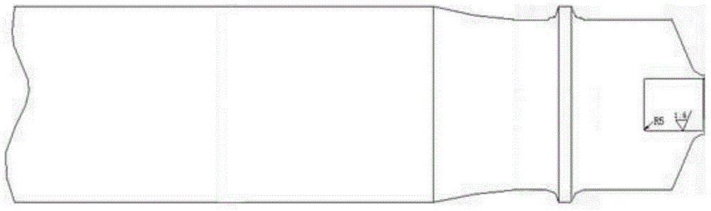 Method for repairing fractured roller way spindle nose