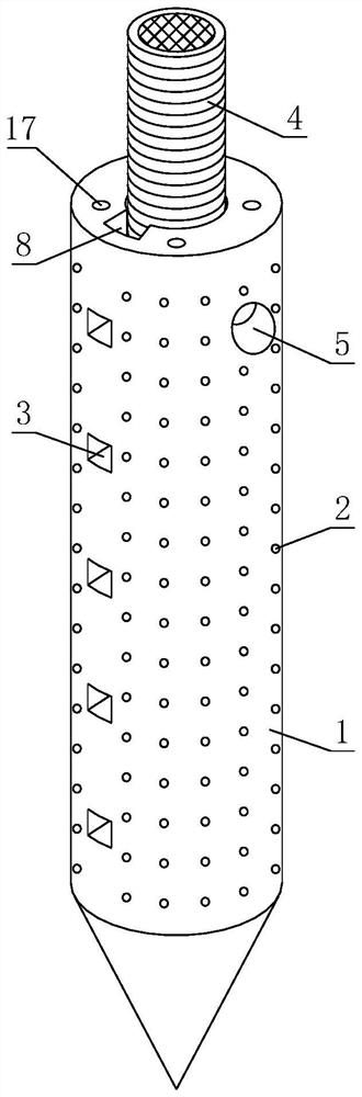 Anchoring device for rock-soil side slope