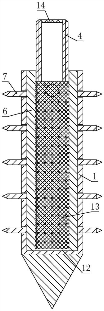 Anchoring device for rock-soil side slope