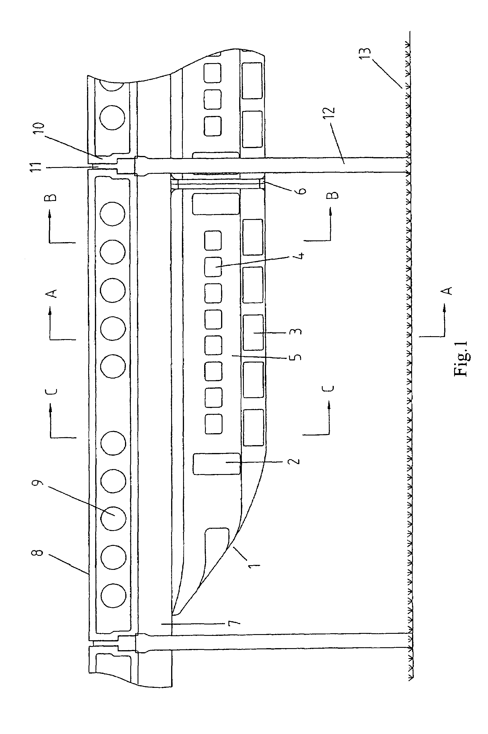 Suspending-rail and dual-attraction balancing compensation type permanent magnetic levitation train and railway system