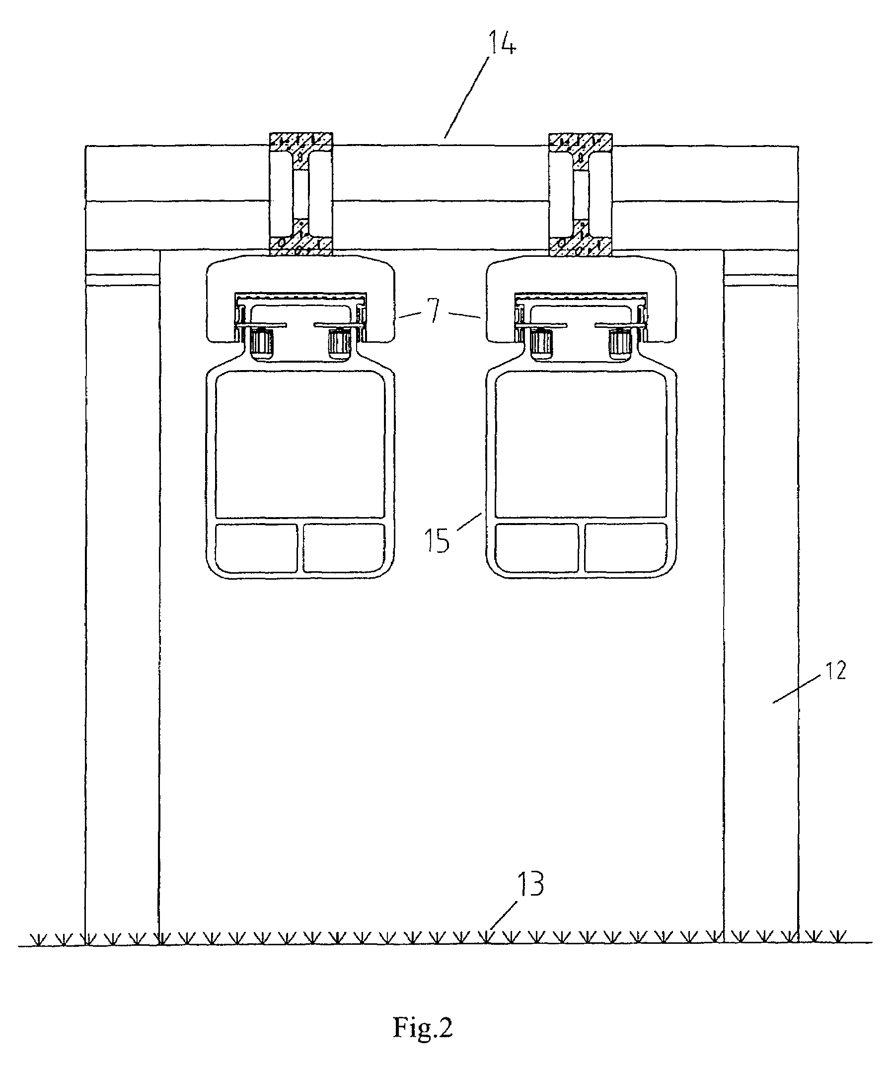 Suspending-rail and dual-attraction balancing compensation type permanent magnetic levitation train and railway system