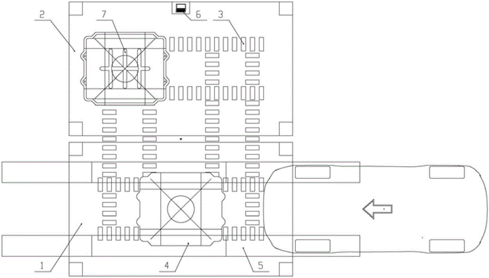 Replacement method of electric vehicle power battery fast replacement system