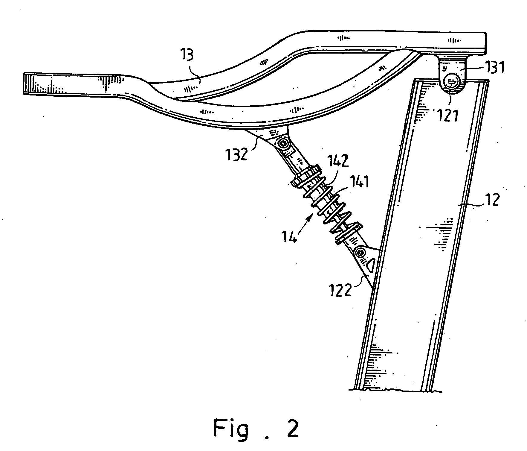 Treadmill having vibration damping function for its handlebars