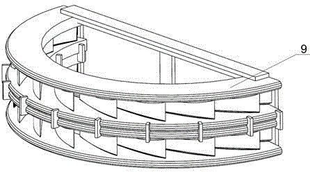 Method and device for welding water-wheel socket ring