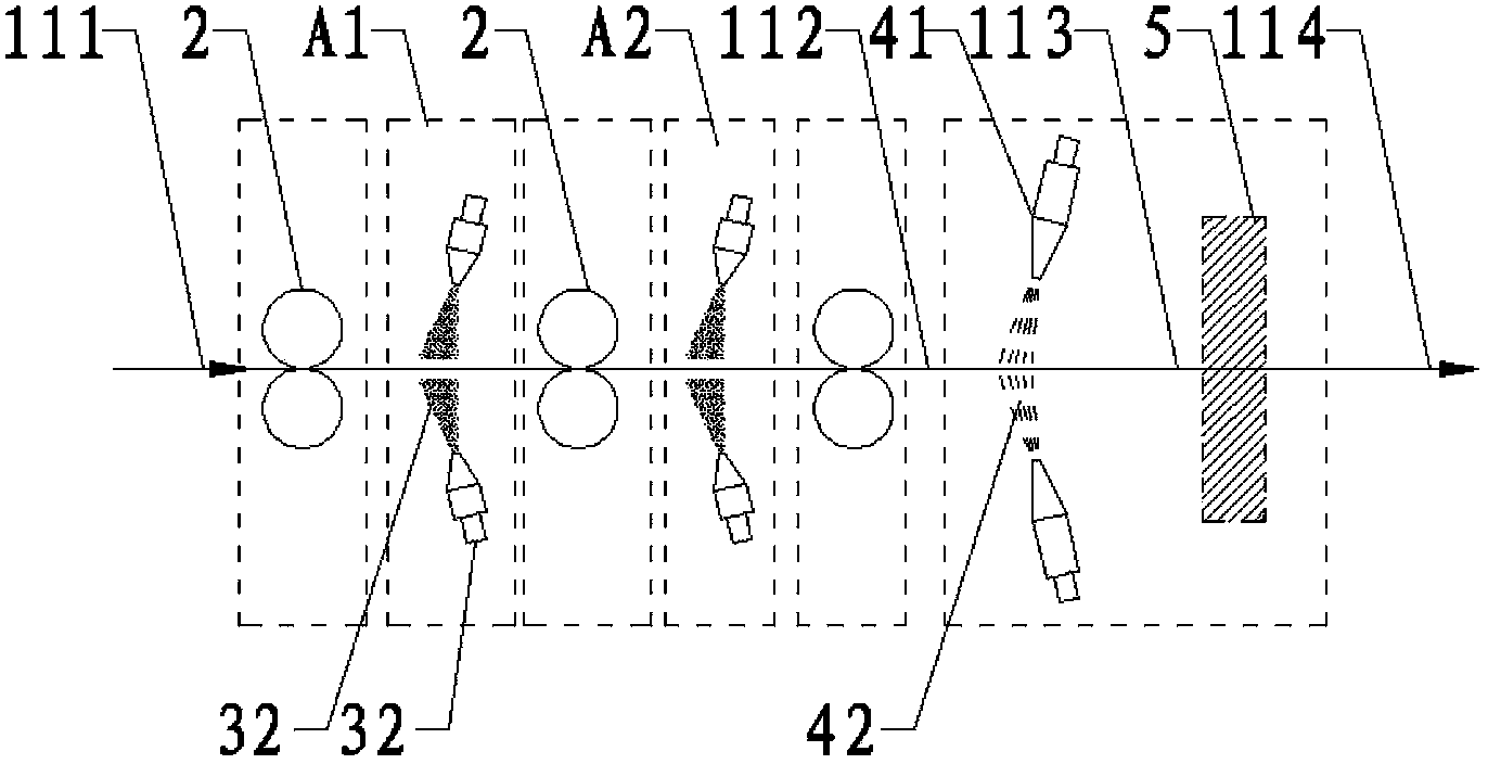 Jet de-scaling system and method for surfaces of metal bars and wires