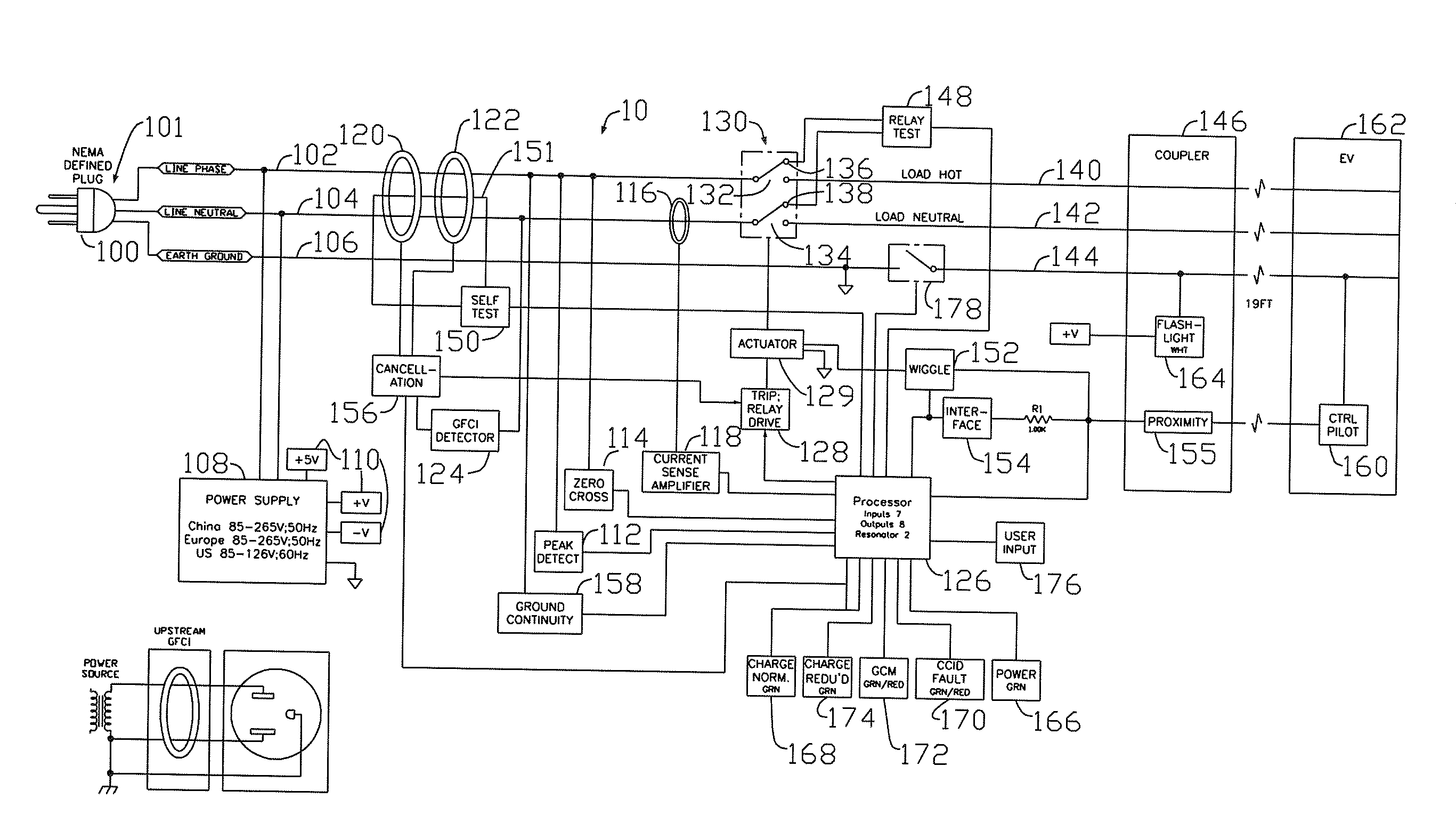 Protective device for an electrical supply facility