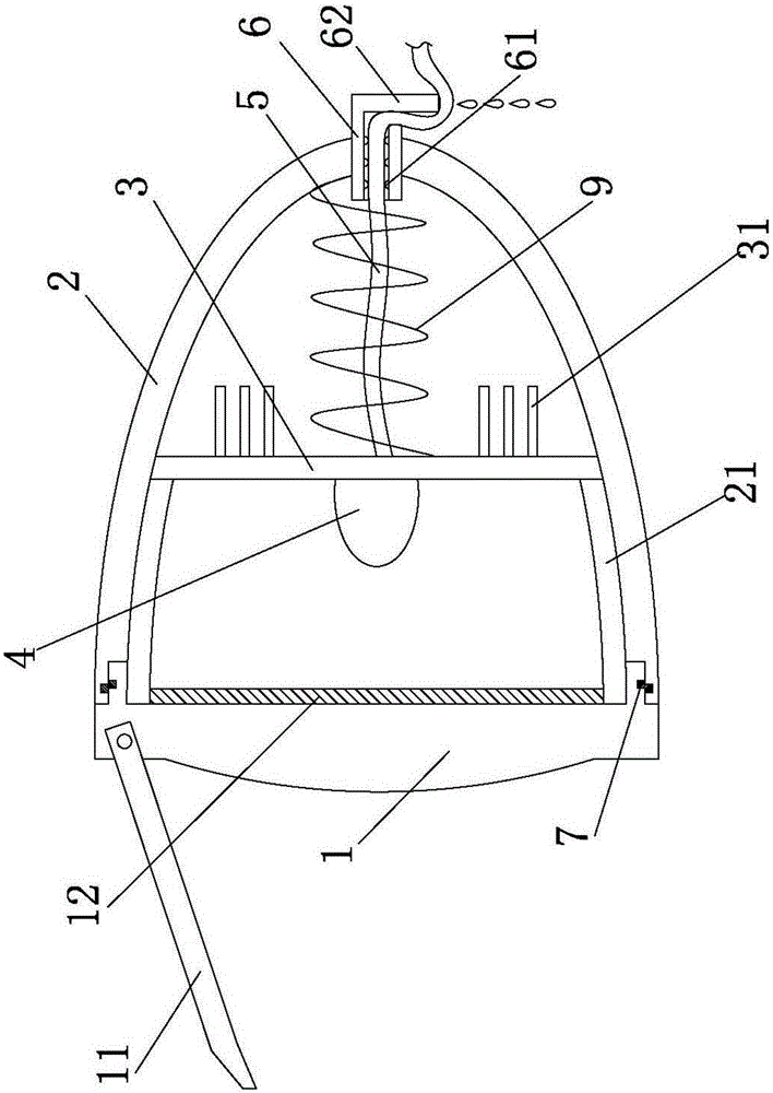 Novel anti-dazzling automobile headlamp